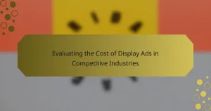 Evaluating the Cost of Display Ads in Competitive Industries